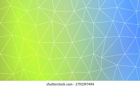 Muster mit abstrakter Linie in polygonalem Muster mit Dreiecksstil. Vektorgrafik. Kreative Farbverlauf-Farbe