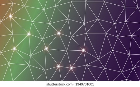 Pattern with abstract line in triangles style. For your home interior wallpaper, fashion print. Vector illustration. Creative gradient color