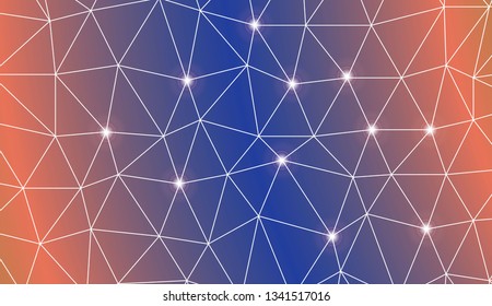Pattern with abstract line in triangles style. For your home interior wallpaper, fashion print. Vector illustration. Creative gradient color