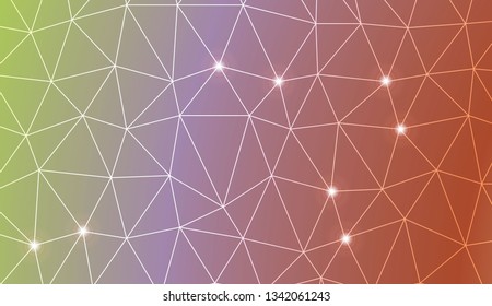 Pattern with abstract line in triangles style. For your home interior wallpaper, fashion print. Vector illustration. Creative gradient color