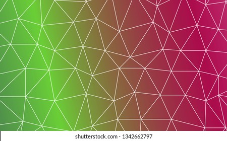 Pattern with abstract line in triangles style. For your home interior wallpaper, fashion print. Vector illustration. Creative gradient color