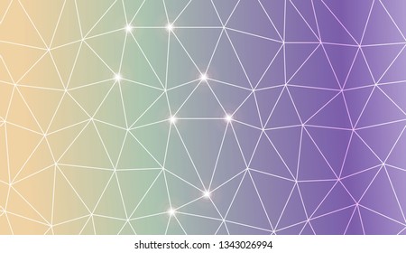 Pattern with abstract line in triangles style. For your home interior wallpaper, fashion print. Vector illustration. Creative gradient color