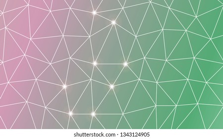 Pattern with abstract line in triangles style. For your home interior wallpaper, fashion print. Vector illustration. Creative gradient color