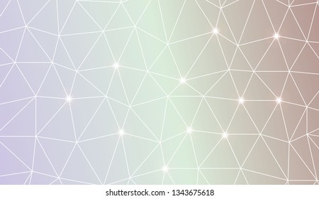 Pattern with abstract line in triangles style. For your home interior wallpaper, fashion print. Vector illustration. Creative gradient color