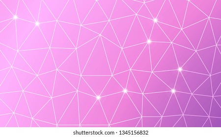 Pattern with abstract line in triangles style. For modern interior design, fashion print. Vector illustration. Creative gradient color