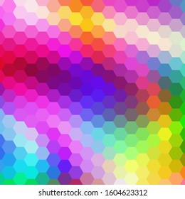 Pattern with abstract line in triangles style. For modern interior design, fashion print. Vector illustration. Creative gradient color.