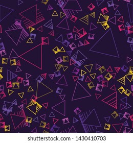 Pattern of Abstract Modern pastel colored vector in 80s style. Synthwave. Vaporwave style. Retrowave, retro futurism, webpunk. 