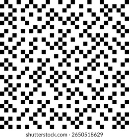 Pattern. Abstract mosaic seamless pattern. Infinite texture puzzles. Wallpaper tiles. Pattern black and white pixel.
