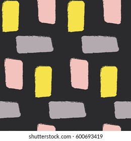 Pattern with abstract motives in black color in the background. Material for card design, textile, background, wallpapers, Gift wrapping paper. Freehand. 