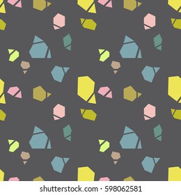 Pattern with abstract motives in dark color in the background. Material for card design, textile, background, wallpapers, Gift wrapping paper. Freehand. 