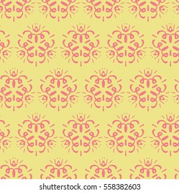 Pattern with abstract motives in pastel color in the background. Material for card design, textile, background, wallpapers, Gift wrapping paper. Freehand. 