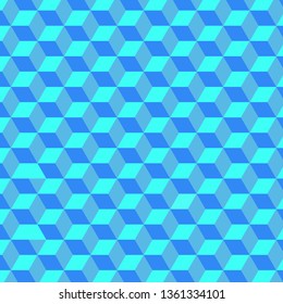 Pattern abstract polygonal. Vector illustration of geometric background on blue.