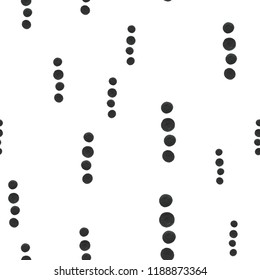 Pattern abstract Seamless dots of black color. For your design. Vector.