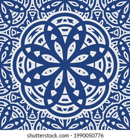 Pattern abstract seamless ethnic vector illustration style design for fabric curtain background carpet wallpaper clothing wrapping Batik fabric tile ceramic