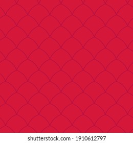Pattern. Abstract seamless tracery. Vector scales of red color. Geometric background.