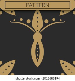 Pattern abstract seamless vector illustration style design for fabric curtain background carpet wallpaper  clothing wrapping batik tile ethnic ceramic decoration