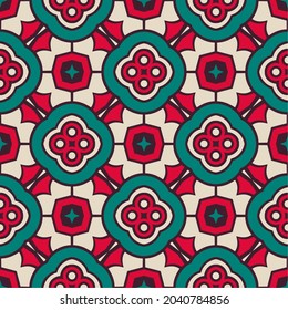 Pattern abstract shape colors. Simple seamless ornament background
