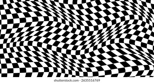 Pattern abstract wave checkerboard background