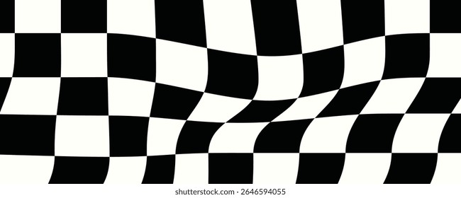 Pattern abstract wave checkerboard background