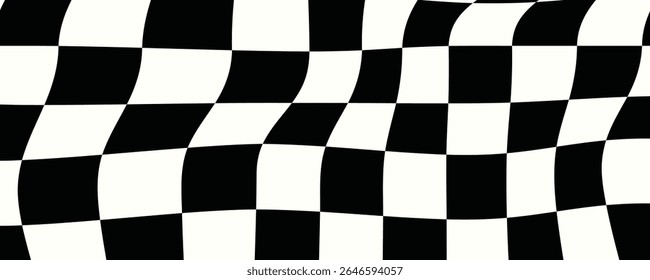 Pattern abstract wave checkerboard background