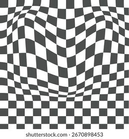 Pattern abstract wave checkerboard background