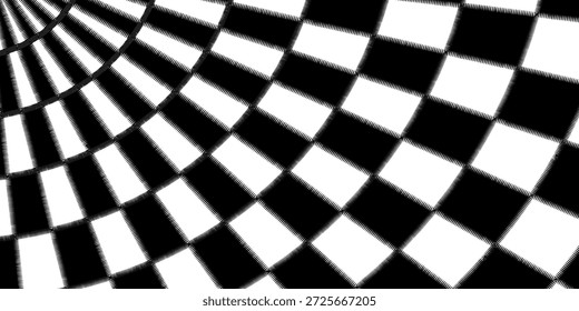 Fondo abstracto del tablero de ajedrez de la onda del modelo