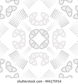Pattern of  acorns,  halftone.