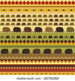 pattern of African elephants