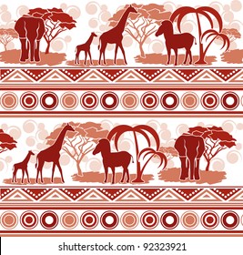 Pattern in the African style