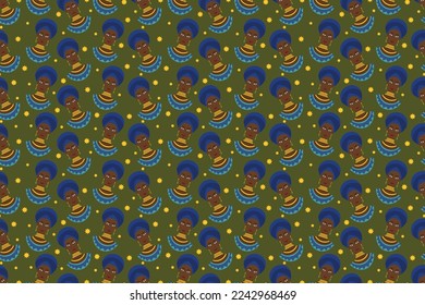 Pattern African vintage vector seamless Geometric ethnic pattern design. Aztec fabric carpet mandala ornament boho chevron textile decoration wallpaper. Vector illustration