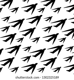 Pattern. Airplane in the air. The shadow of the plane. Background for clothes and cards.