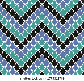 Pattern from the Alhambra palace. Traditional islamic geometric pattern. Arabic mosaic