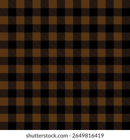 Pattern of alternating black and brown squares on a textured fabric background