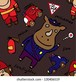 pattern animal brown