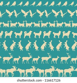 Pattern with animals.