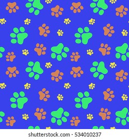 Pattern of animals paws