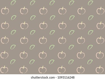 Pattern apple pastel colors.