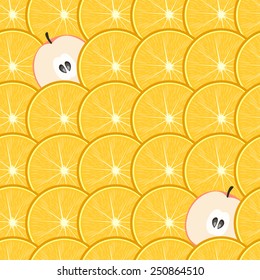 pattern of apples and oranges