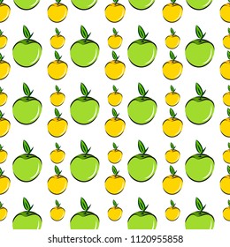 Pattern apples Seamless