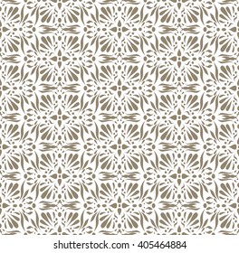 Pattern arabic, light brown pattern on the beige background
