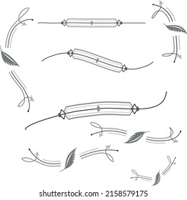 pattern and arrow on a black vector work
