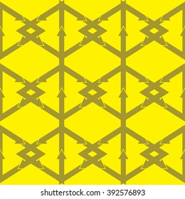 pattern of arrows cycling in warm colors
