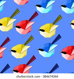 Pattern art background illustration vector, vector illustration. cute bird, beautiful pattern. seamless