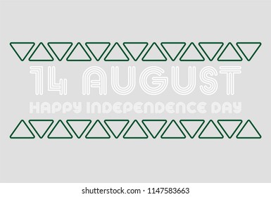 Pattern Art for Pakistan independence day.