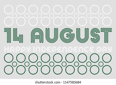 Pattern Art for Pakistan independence day.