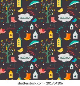 pattern, autumn, bird
