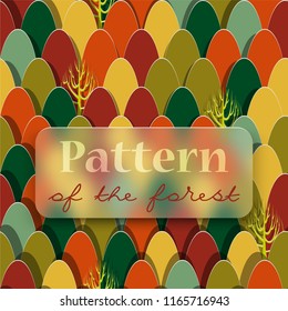 The pattern of an autumn forest