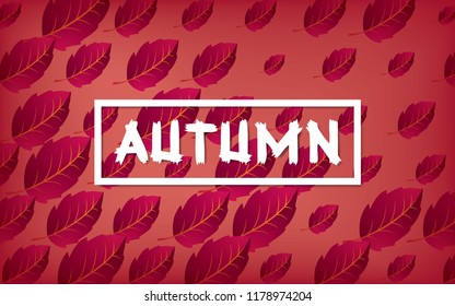 pattern autumn leave. Can use for gift paper, background and autumn greeting cards.