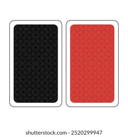 The pattern of the back of a playing card. Simple geometric pattern, abstract design.