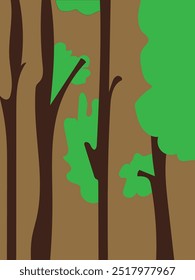 pattern or backdrop in floral trees